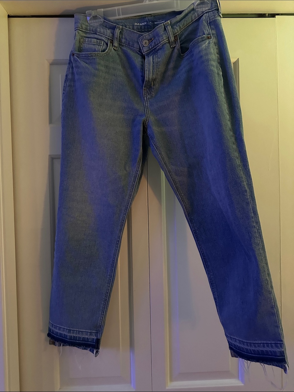 Old Navy Boyfriend Straight-Leg Jeans in Light Blue